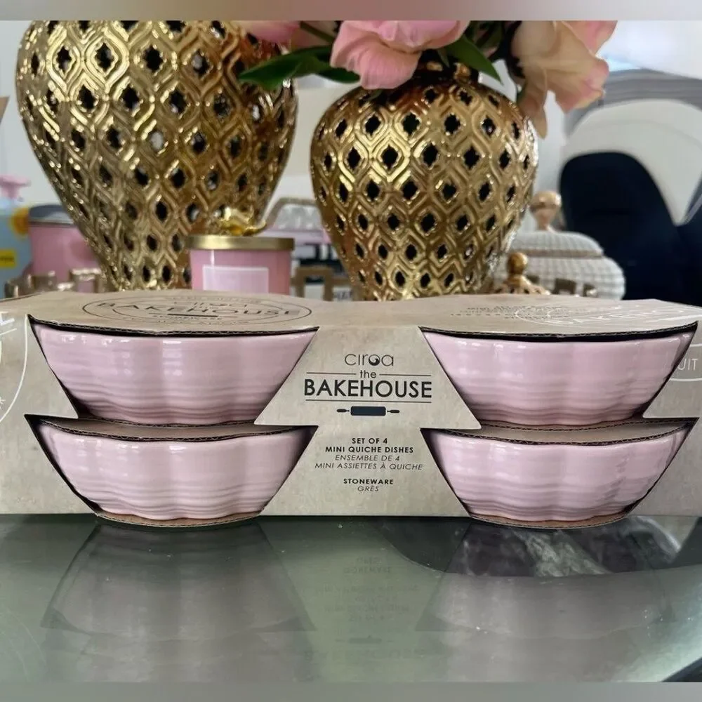 New Set of 4 Mini quiche dishes